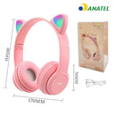 Fone de Ouvido Orelhinhas de Gato Bluetooth | Estilo, som e diversão
