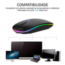 Mouse Sem Fio Recarregável | Via Wireless e com Led