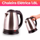 Chaleira Elétrica Inox Prateada 1.8 Litros