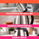 Chaleira Elétrica Inox Prateada 1.8 Litros