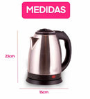 Chaleira Elétrica Inox Prateada 1.8 Litros