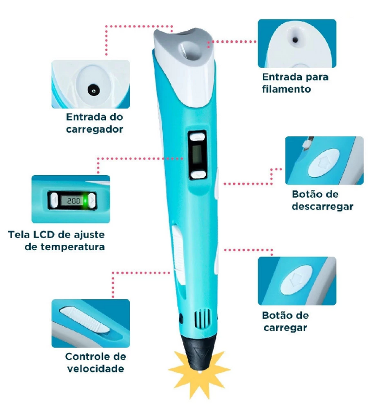 Exclusive Magical Pen | Dê vida às suas ideias em 3D